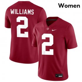 Sale - Alabama Crimson Tide Ryan Williams #2 Crimson Limited Women Embroidery University Football Jersey