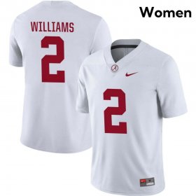 Sale - Alabama Crimson Tide Ryan Williams #2 White Replica Women Embroidery University Football Jersey