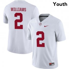 Sale - Alabama Crimson Tide Ryan Williams #2 White Replica Youth Alumni College Football Jersey