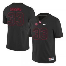 Sale - Alabama Crimson Tide Walter Sansing #33 Black Men Classic High School Football Jersey