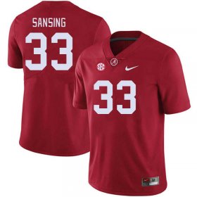 Sale - Alabama Crimson Tide Walter Sansing #33 Crimson Limited Men Embroidery University Football Jersey