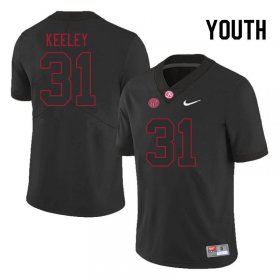 Sale - Alabama Crimson Tide Keon Keeley #31 Black Youth Classic High School Football Jersey